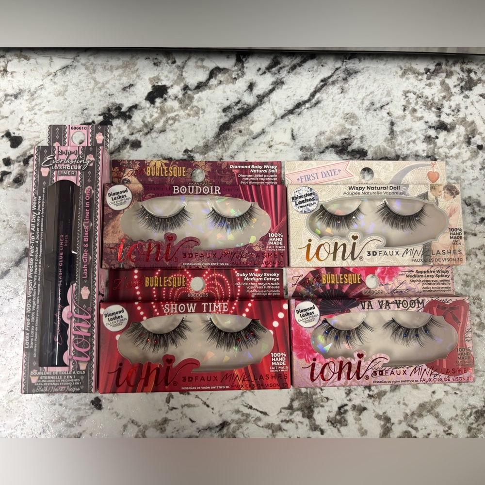 Ioni 3D Faux Mink Eyelashes Set